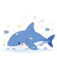 Entzückende Sternennachthai -Illustration