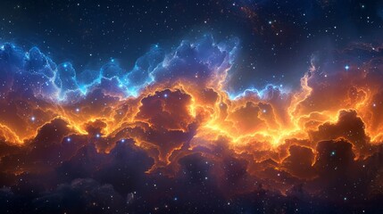 Fototapeta na wymiar Space galaxy cloud nebula