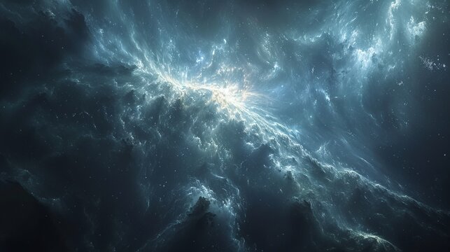 Space galaxy cloud nebula © Andrii