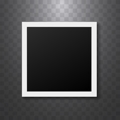 Vintage photo frame mockup