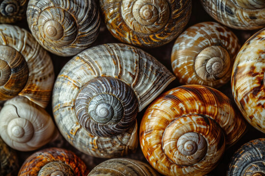 snail shell background