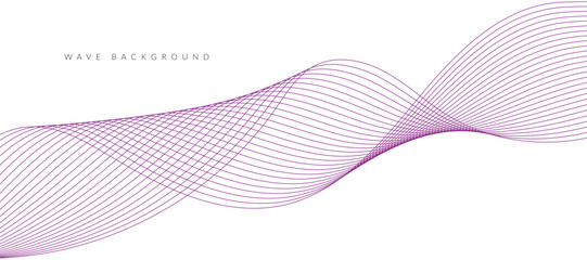 Purple wavy lines. EPS10 vector illustration.