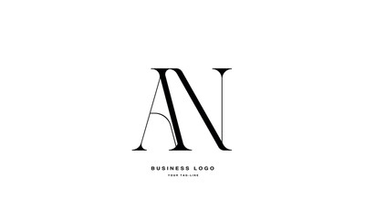 AN, NA, A, N, Abstract Letters Logo Monogram