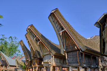 Fototapeta na wymiar Sulawesi - Architektur der Torajas