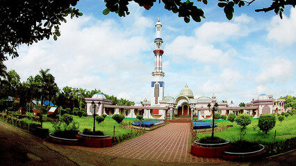 Baitul Aman Jame Masjid is a beautiful architectural monument of South Asia. Baitul Aman Jame Masjid. Barisal Uzirpur Upazila, Guthia