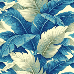 tropic seamless pattern tile, ai generated