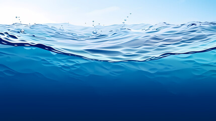 Abstract blue water wave texture, world water day concept, idea of saving water and protecting world environment