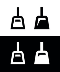 Scoop icon. Symbol of purification, cleanliness, housekeeping or cleaning. Cleaner attribute.