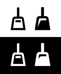 Scoop icon. Symbol of purification, cleanliness, housekeeping or cleaning. Cleaner attribute.