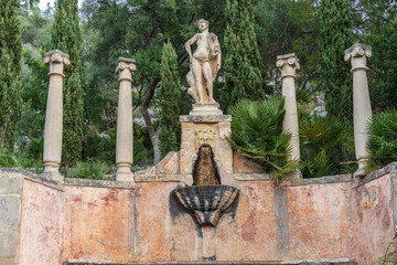 Obraz premium temple of Apollo, Raixa, public property, municipality of Bunyola, Majorca, Balearic Islands, Spain