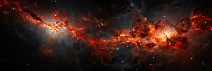 Cosmic Cascade. Nebulaic Beauty.Cosmic Kaleidoscope - obrazy, fototapety, plakaty