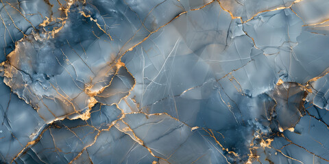 Abstract blue and gold marble background. Print for ceramic tile, packaging, wallpapers, posters....