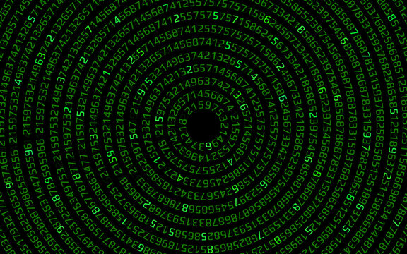 Abstract technology background with binary computer code. Digital Matrix. Vector illustration
