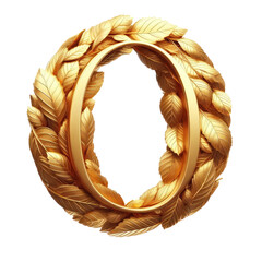 Isolated 3D Letter on a Clear PNG Canvas Generative AI