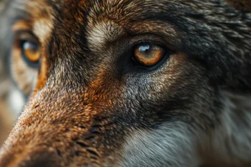 Fototapeten portrait of a wolf © paul