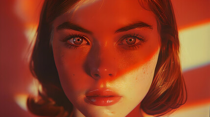 portrait of an angry woman