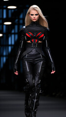 Fashion Model.  Fashion Week Event with Beautiful Women