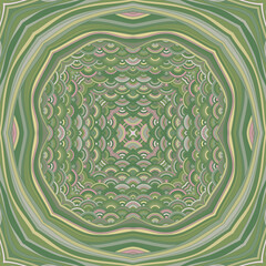 Kaleidoscope magic vector seamless ornament. Creative patchwork sample, decoupage napkin print.