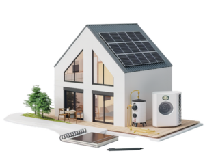 The concept of a modern smart home.