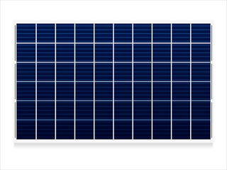 Solar panel, realistic, on a white background. Vector illustration