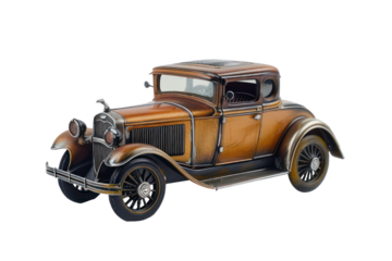Classic vintage car, cut out - stock png.