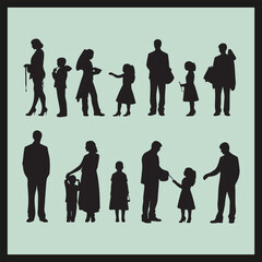 silhouettes set