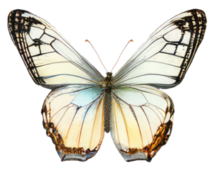 Old world swallowtail butterfly isolated on transparent background Closeup beautiful butterfly Retro Vintage