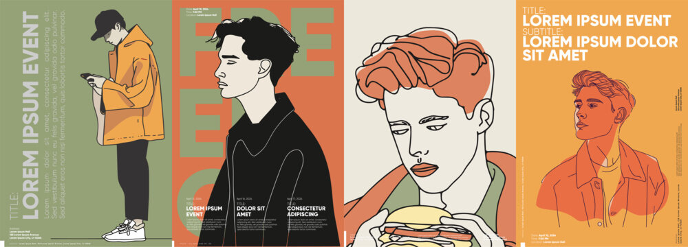 A male subject in a fashion-forward pose. Suitable for trendy event promotions, stylish cover designs, and fashion-oriented banners.