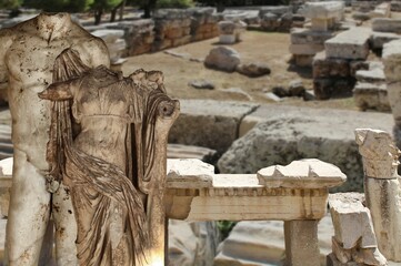 Obraz premium The Agora of Athens was the commercial, political and financial heart of the ancient city, the beating heart of Athens, where the market took place.