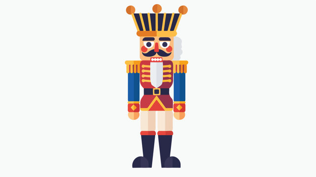 Nutcracker Toy Christmas Related Icon Image Vector I