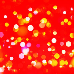 Red bokeh background banner for Party, ad, event, poster and various design works