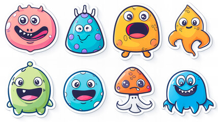 funny comic characters stickers