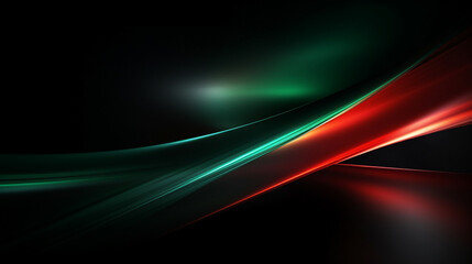 Green and Red line digital background. Red wave. Green wave
