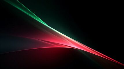 Green and Red line digital background. Red wave. Green wave