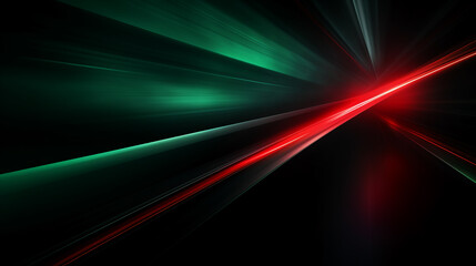 Green and Red line digital background. Red wave. Green wave