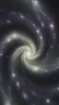 A large spiral galaxy. Video in vertical format.