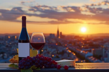 Sunset Wine Tasting Over City View
