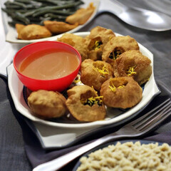 stew with vegetables\ golgappey