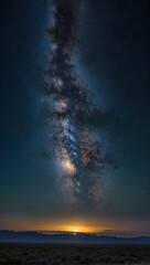 Naklejka premium Celestial Gateway: A Stairway to the Stars Amidst the Arches