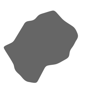 recommend clip art: Lesotho country simplified map. Grey stylish smooth map. Vector icons isolated on white background.