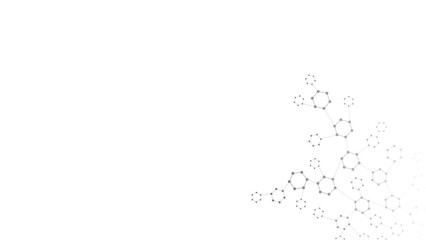 Obraz premium Science abstract background. Abstract technology background with copy space. Abstract shapes in the corner.