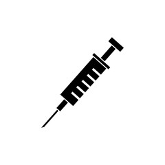 Fototapeta premium Syringe Flat Vector Icon