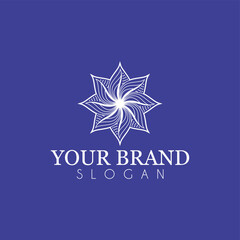abstrack  star  logo vector design