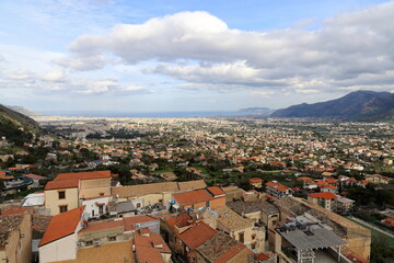 veduta panoramica di Palermo vista da Monreale