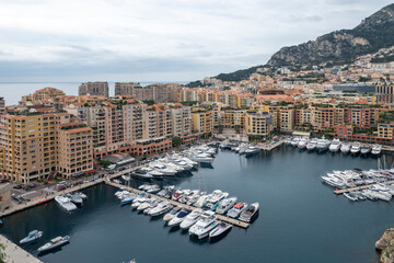 Fototapeta na wymiar Panoramic view of city of Monte Carlo, Monaco