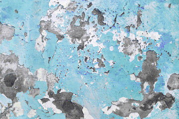 Old wall fragment texture, cracked paint layers