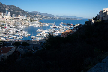Panoramic view of city of Monte Carlo, Monaco