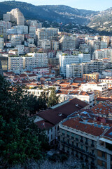 Naklejka premium Panoramic view of city of Monte Carlo, Monaco