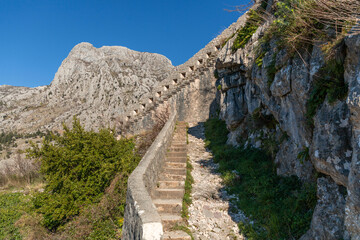The fortifications of Kotor are an integrated historical fortification system in Kotor, Montenegro