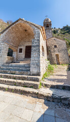 Fototapeta na wymiar The Church of Our Lady of Remedy on the slope of St. John, Kotor, Montenegro
